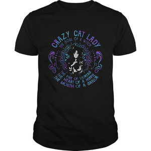 Crazy Cat Lady The Soul Of A Witch The Fire Of Lioness t-shirt